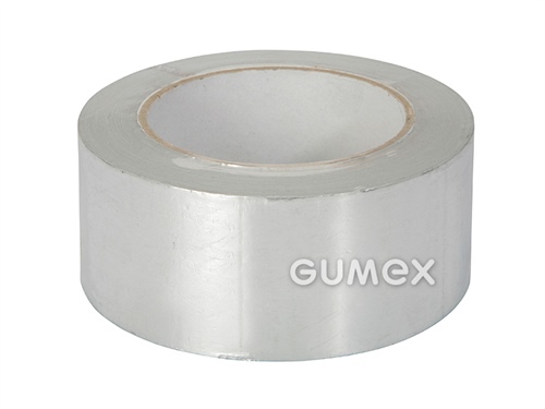 Samolepiaci hliníková páska, šírka 50mm, dĺžka 10m, hliníková fólia s akrylátovou lepivou vrstvou, -30°C/+120°C